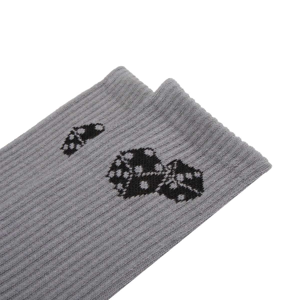 DICE LOGO SOCKS (GREY/BLACK)