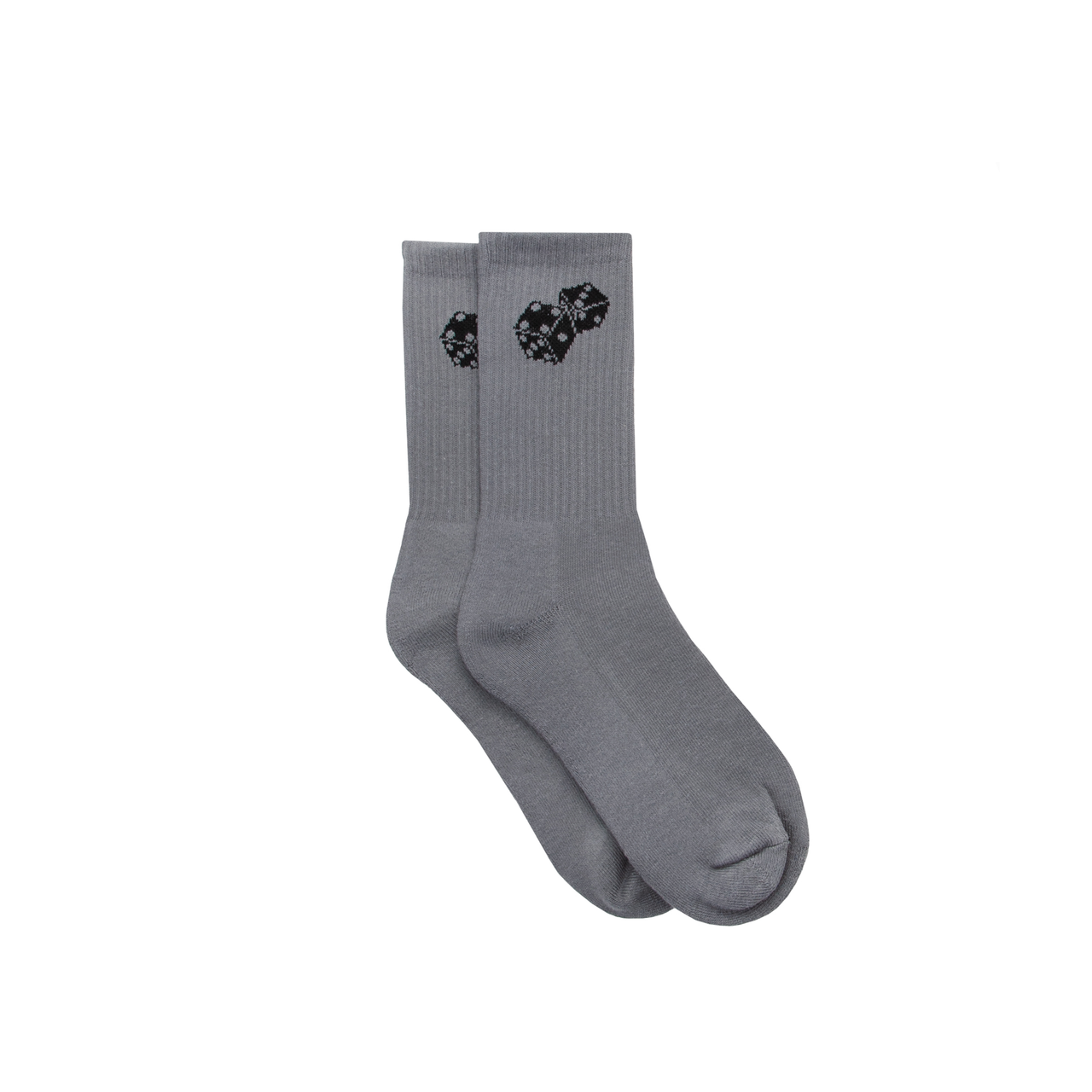 DICE LOGO SOCKS (GREY/BLACK)