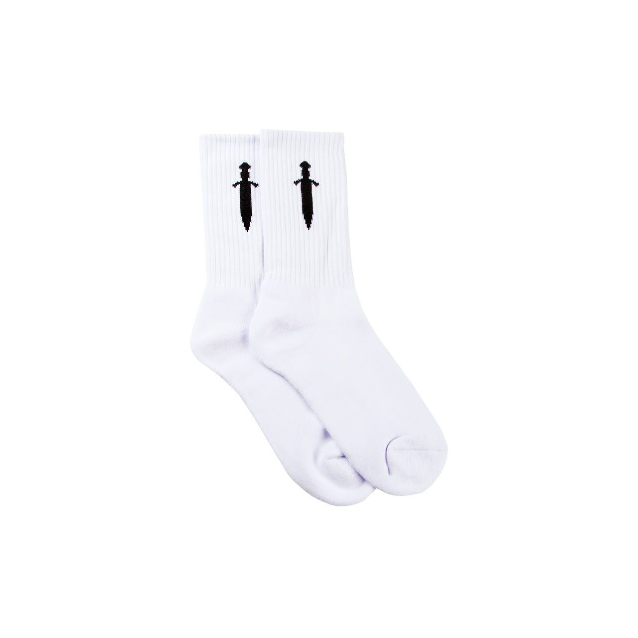DAGGER SOCKS (WHITE/BLACK)